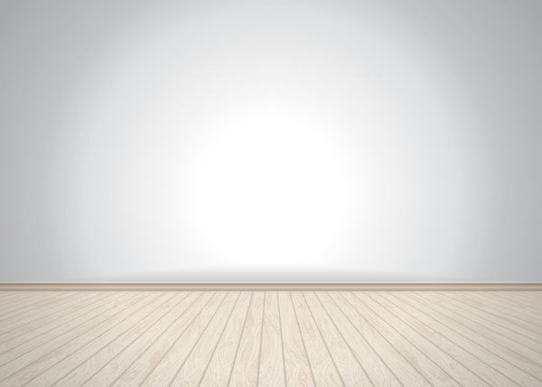46002104 - empty room with wooden floor, vector illustration