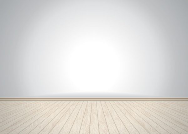 46002104 - empty room with wooden floor, vector illustration